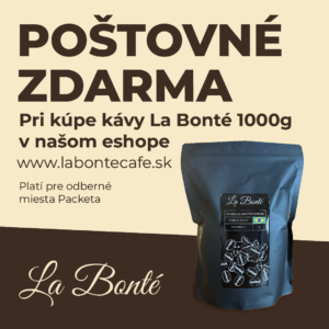 Chceš poštovné zdarma? Prihoď do košíka kávu LaBonté