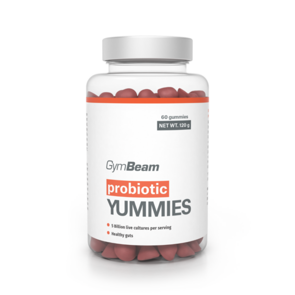 GymBeam Yummies Probiotiká 60 kaps. čerešňa