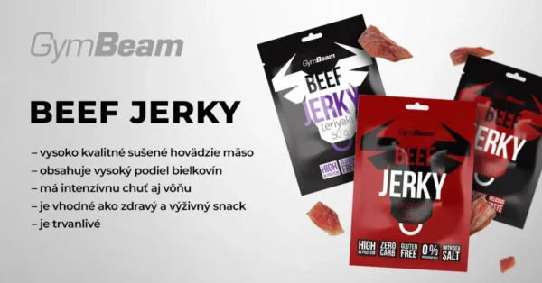 GymBeam Sušené mäso Beef Jerky 50g teriyaki 50 g