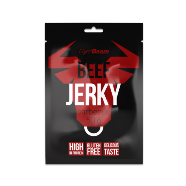 GYM BEAM GymBeam Sušené mäso Beef Jerky 50g barbecue 50 g